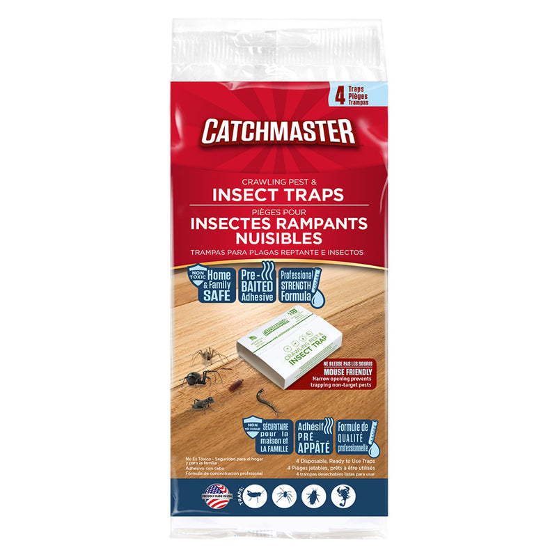 Catchmaster® Crawling Pest & Insect Traps (4/Pkg)