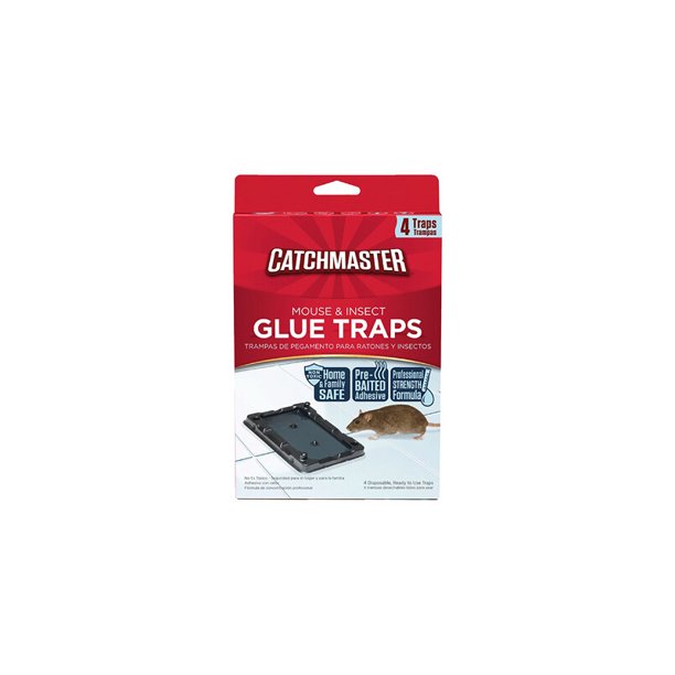 Catchmaster® Mouse & Insect Glue Traps (4/Pkg)