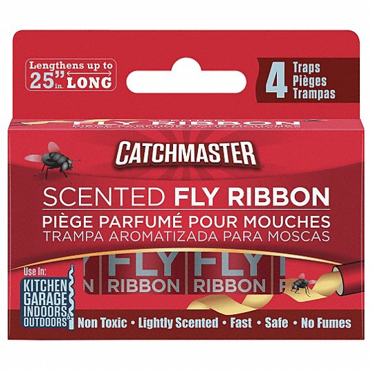 Catchmaster® Scented Fly Ribbon (4/Pkg)